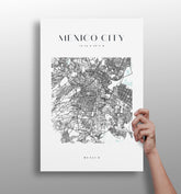 Mexico City V3 Aluminum Print.